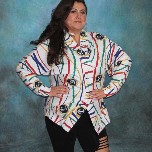 Nautical Print Cardigan - Picture 5 of 8